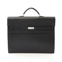エルメス HERMES ケリーデペッシュ38 ブリーフケース バッグ レザー ヴォーエプソン ヴォーエプソン ブラック系 【中古】