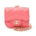 シャネル CHANEL マトラッセ 携帯・スマホアクセサリー アクセサリー ラムスキン(羊革) ピンク系 AP1739 【中古】