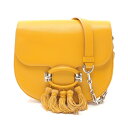 トッズ TOD'S ダブルTリング タッセル ショルダーバッグ バッグ レザー イエロー系 【中古】(4)