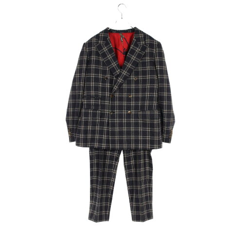 グッチ GUCCI スーツ 衣料品 ウール ネイビー系 552819 【中古】 グッチ GUCCI スーツ 衣料品 ウール ネイビー系 552819 【中古】
