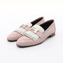 エルメス HERMES ロワイヤル モカシン 靴 レザー ピンク系 / ホワイト系 【中古】