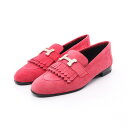 エルメス HERMES ロワイヤル モカシン 靴 スウェード ピンク系 【中古】