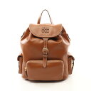 ミュウ ミュウ Miu Miu リュックサック バックパック バッグ レザー ブラウン系 5BZ042 【中古】