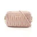 ミュウ ミュウ Miu Miu マテラッセ ショルダーバッグ バッグ レザー ピンク系 【中古】