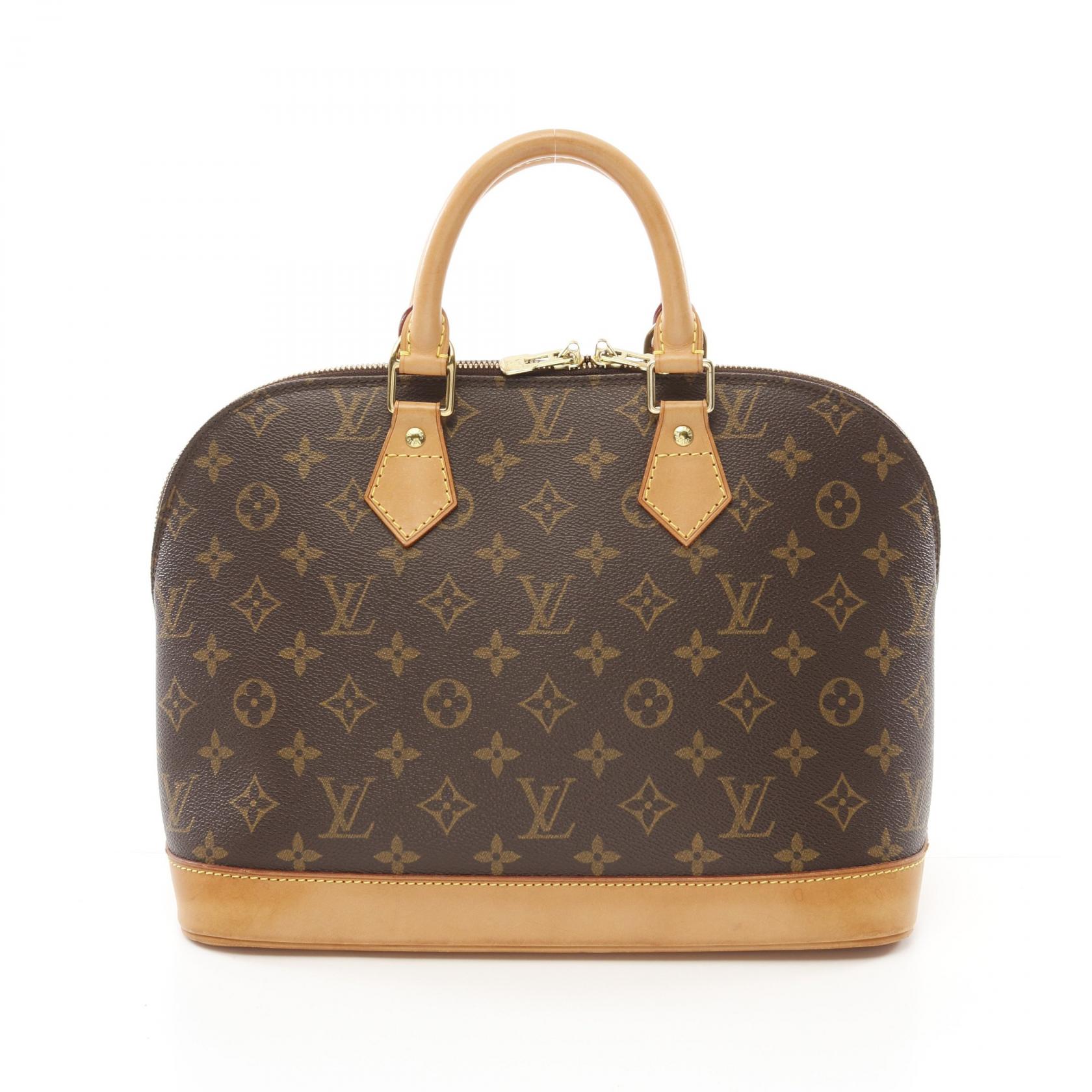 ルイ・ヴィトン LOUIS VUITTON アルマPM モノグラム ハンドバッグ バッグ PVCコーティングキャンバス レザー ブラウン系 M51130 【中古】(4)