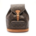 ルイ・ヴィトン LOUIS VUITTON モンスリMM リュックサック バックパック バッグ PVCコーティングキャンバス レザー モノグラム ブラウン系 M51136 【中古】(4)
