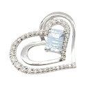 ジュエリー JEWELRY アクアマリン ダイヤモンド ペンダントトップ ペンダントトップ ジュエリー K18WG(ホワイトゴールド) ダイヤモンド アクアマリン ブルー系 アクアマリン 4.3g 【中古】