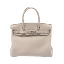 エルメス HERMES バーキン30 ハンドバッグ バッグ レザー トゴ トゴ アイボリー系 【中古】
