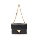 セリーヌ CELINE ヴィクトワール ミディアム ショルダーバッグ バッグ レザー ブラック系 115853FDU38NO 【中古】(4)