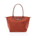 ロンシャン Longchamp ル プリアージュ グリーン M トートバッグ バッグ キャンバス レザー ブラウン系 L2605919404 【中古】(4)