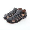 ロエベ LOEWE CAMPO カンポ サンダル 靴 レザー ブラック系 L814465X77110038 【中古】