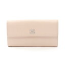 シャネル CHANEL ココマーク 二つ折り長財布 財布 レザー ピンク系 【中古】