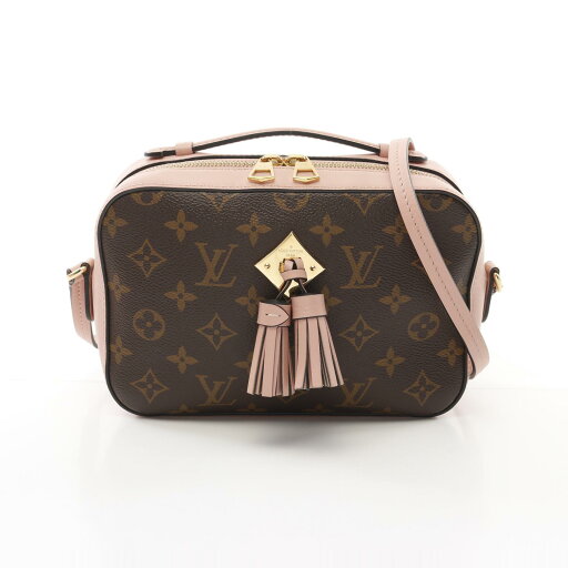 ルイ・ヴィトン LOUIS VUITTON サントンジュ ショルダーバッグ バッグ PVCコーティングキャンバス レザー モノグラム ブラウン系 / ピンク系 M44442 【中古】 ルイ・ヴィトン LOUIS VUITTON サントンジュ ショルダーバッグ バッグ PVCコーティングキャンバス レザー モノグラム ブラウン系 / ピンク系 M44442 【中古】