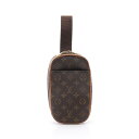 ルイ・ヴィトン LOUIS VUITTON ポシェットガンジュ モノグラム ウエストバッグ ボディバッグ バッグ PVCコーティングキャンバス レザー ブラウン系 M51870 【中古】(4)