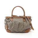 グッチ GUCCI スーキー ディアマンテ ハンドバッグ バッグ キャンバス レザー ベージュ系 / ブラウン系 / ブラック系 247902 【中古】
