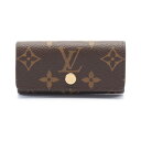 ルイ・ヴィトン LOUIS VUITTON ミュルティクレ4 キーケース アクセサリー PVCコーティングキャンバス モノグラム ブラウン系 M69517 【中...