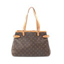 ルイ・ヴィトン LOUIS VUITTON バティニョール オリゾンタル モノグラム ショルダーバッグ バッグ PVCコーティングキャンバス レザー ブラウン系 M51154 【中古】
