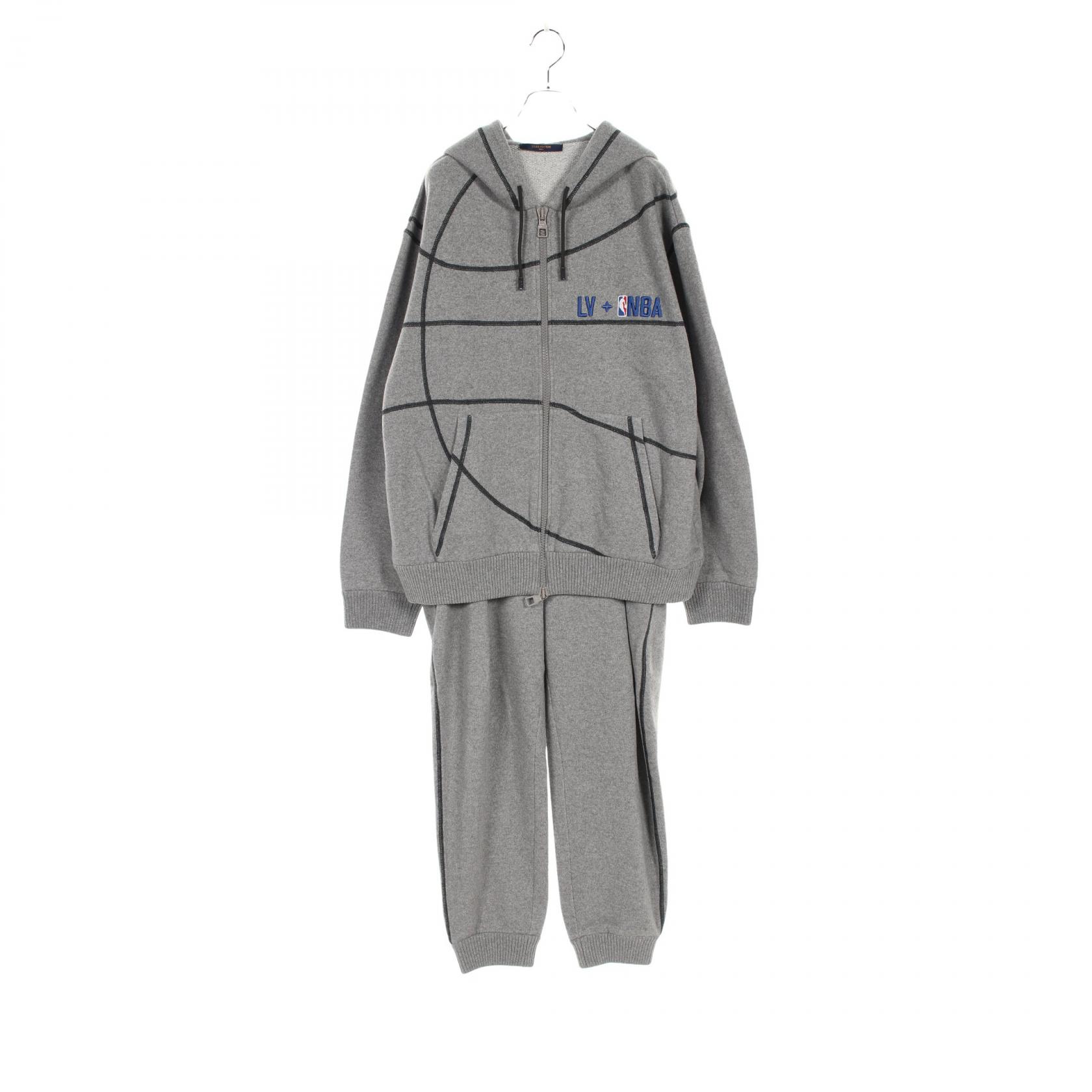 ルイ・ヴィトン LOUIS VUITTON LOUIS VUITTON × NBA セットアップ 衣料品 ウール コットン カシミヤ グレー系 RM211M ZMG HKY03W RM211M ZMG HKY04W 【中古】