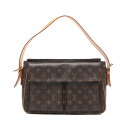ルイ・ヴィトン LOUIS VUITTON ヴィバシテGM ショルダーバッグ バッグ PVCコーティングキャンバス レザー モノグラム ブラウン系 M51163 【中古】