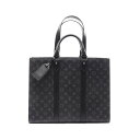 ルイ・ヴィトン LOUIS VUITTON サックプラ 24H モノグラムエクリプス トートバッグ バッグ PVCコーティングキャンバス レザー ブラック系 M...