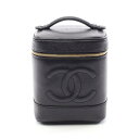 シャネル CHANEL ココマーク ハンドバッグ バッグ キャビアスキン(グレインドカーフ) ブラック系 A01998 【中古】