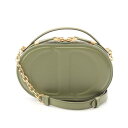 ディオール Dior オーバル カメラバッグ ショルダーバッグ バッグ レザー カーキ系 【中古】