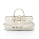 ルイ・ヴィトン LOUIS VUITTON アンジェニューGM スハリ ブロン ハンドバッグ バッグ レザー アイボリー系 M91811 【中古】