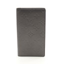 ルイ・ヴィトン LOUIS VUITTON アジェンダ ポッシュ モノグラムマット ノワール 手帳カバー アクセサリー レザー ブラック系 R20952 【中古】