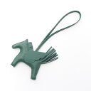 エルメス HERMES ロデオペガサスPM チャーム アクセサリー カーフ(牛革) アニョーミロ / ヴォースイフト アニョーミロ グリーン系 【中古】