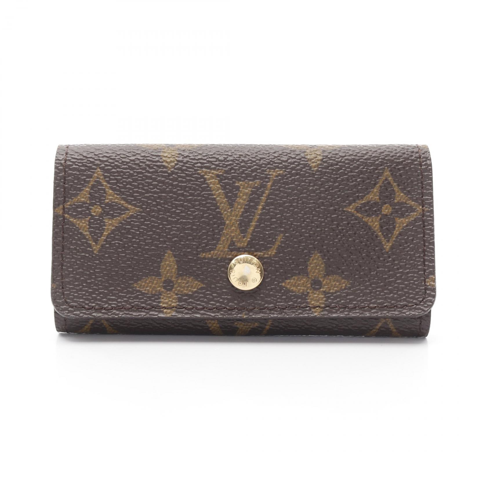 ルイ・ヴィトン LOUIS VUITTON ミュルティクレ4 モノグラム キーケース アクセサリー PVCコーティングキャンバス ブラウン系 M62631 【中古】