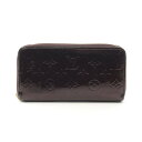 ルイ・ヴィトン LOUIS VUITTON ジッピーウォレット ラウンド長財布 財布 レザー ヴェルニ パープル系 M93522 【中古】