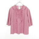 シャネル CHANEL ツイード ブラウス 衣料品 トップス コットン ナイロン ピンク系 P43082V17673 【中古】