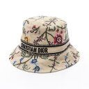 ディオール Dior D‐Bobby ハット 帽子 ナイロン コットン ベージュ系 / マルチカラー 【中古】