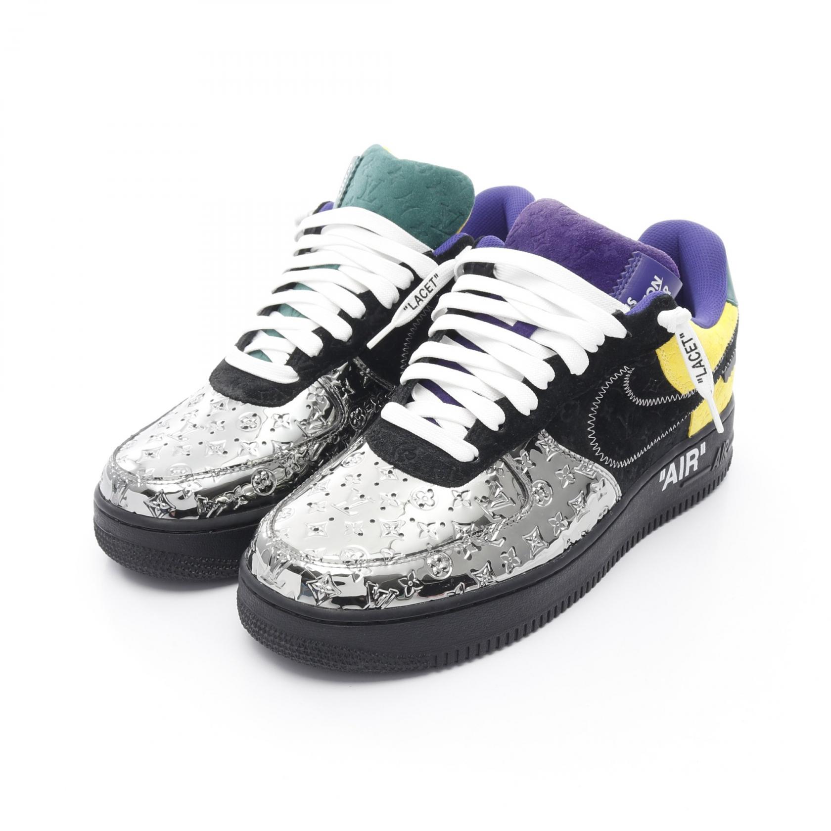 ルイ・ヴィトン LOUIS VUITTON LOUIS VUITTON × NIKE Air Force1 スニーカー 靴 レザー エナメル モノグラム・ミロワ...