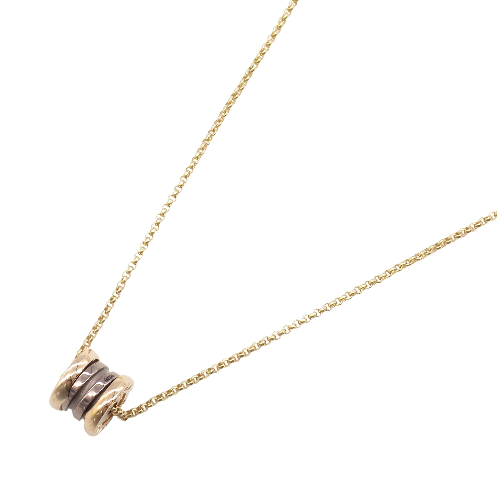 ֥륬 BVLGARI B-zero1 ӡ ͥå쥹 ߥå ͥå쥹 奨꡼ K18PGʥԥ󥯥ɡ ߥå ֥饦 ...