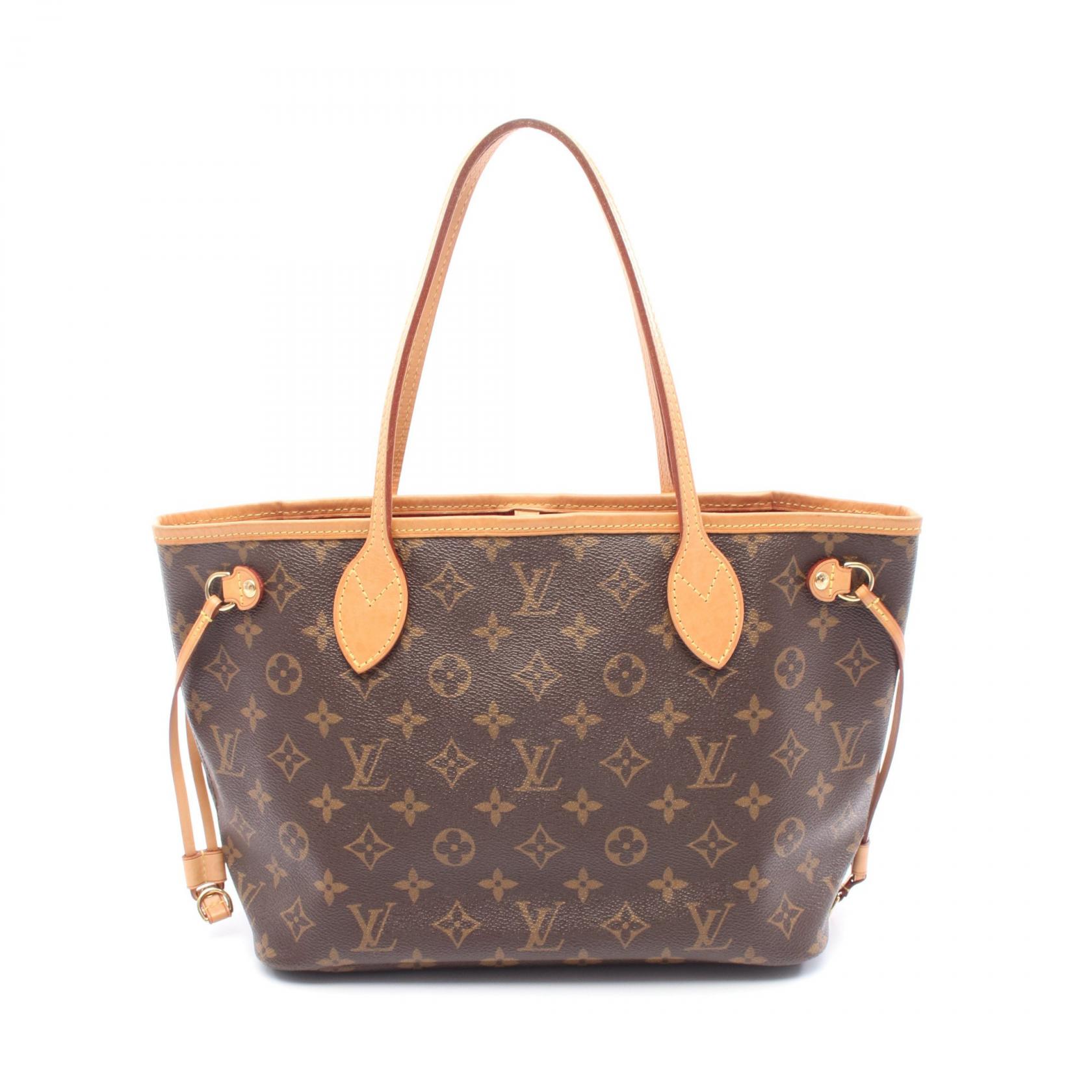 ルイ・ヴィトン LOUIS VUITTON ネヴァーフルPM トートバッグ バッグ PVCコーティングキャンバス レザー モノグラム ブラウン系 M41245 【中古】