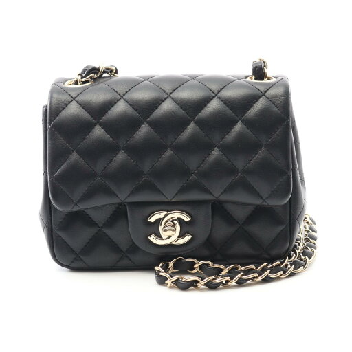 シャネル CHANEL ミニマトラッセ ショルダーバッグ バッグ ラムスキン(羊革) ブラック系 A35200 【中古】 シャネル CHANEL ミニマトラッセ ショルダーバッグ バッグ ラムスキン(羊革) ブラック系 A35200 【中古】