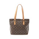 ルイ・ヴィトン LOUIS VUITTON カバピアノ モノグラム ショルダーバッグ バッグ PVCコーティングキャンバス レザー ブラウン系 M51148 【中古】(4)