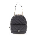 ブルガリ BVLGARI セルペンティ カボション リュックサック バックパック バッグ レザー ブラック系 【中古】