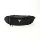 プラダ PRADA Re Nylon ウエストバッグ バッグ ナイロン サフィアーノレザー ブラック系 1BL034 【中古】