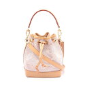 ルイ・ヴィトン LOUIS VUITTON ナノ ノエ ハンドバッグ バッグ レザー ジャガード モノグラム ピンク系 / ブラウン系 M82427 【中古】(4)