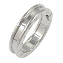 ブルガリ BVLGARI B-zero1 ビーゼロワン リング 1バンド リング・指輪 ジュエリー K18WG(ホワイトゴールド) シルバー系 【中古】