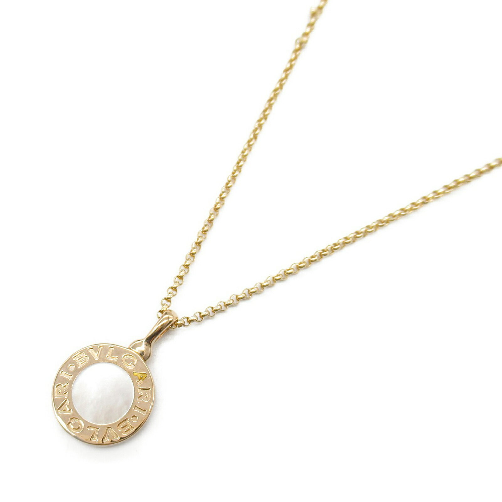 ブルガリ BVLGARI ブルガリブルガリ ネックレス マザーオブパール ネックレス ジュエリー K18PG(ピンクゴールド) マザーオブパール ホワイト系 【...