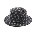 ルイ・ヴィトン LOUIS VUITTON ボブキャリーオン 帽子 ウール ブラック系 M76743 【中古】