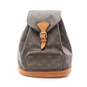 ルイ・ヴィトン LOUIS VUITTON モンスリMM リュックサック バックパック バッグ PVCコーティングキャンバス レザー モノグラム ブラウン系 M...