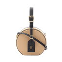 ルイ・ヴィトン LOUIS VUITTON プティット ボワット シャポー ハンドバッグ バッグ レザー ベージュ系 / ブラック系 M53138 【中古】