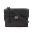 エルメス HERMES サックアデペッシュ29 ショルダーバッグ バッグ レザー トゴ トゴ ブラック系 【中古】