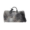 ルイ・ヴィトン LOUIS VUITTON キーポルバンドリエール50 モノグラムギャラクシー ボストンバッグ バッグ PVCコーティングキャンバス ブラック系 M44166 【中古】