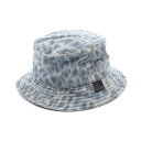 ディオール Dior バケット ハット 帽子 ポリエステル ブルー系 【中古】
