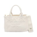 プラダ PRADA CANAPA カナパ トートバッグ バッグ キャンバス ホワイト系 1BG439 【中古】